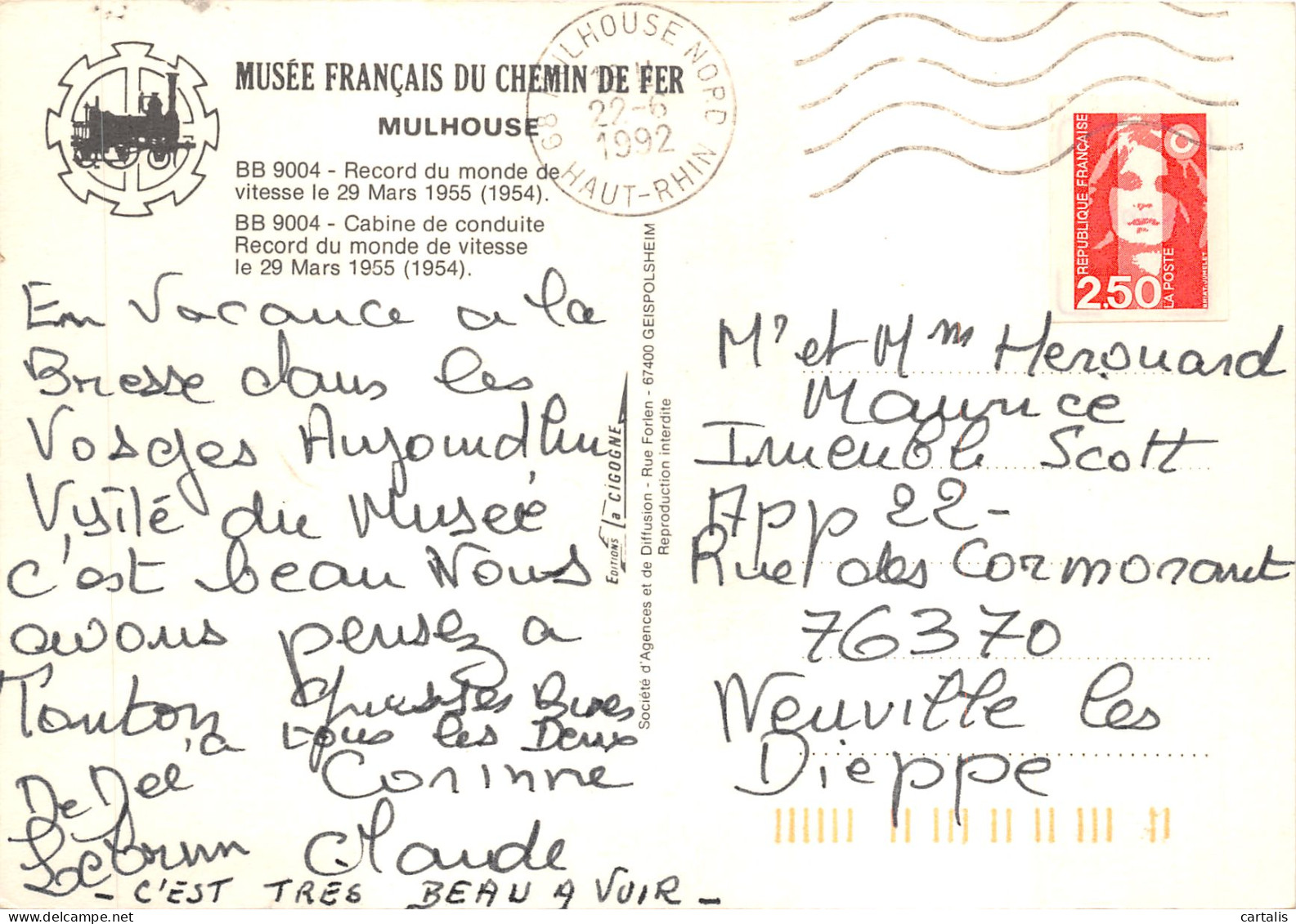 68-MULHOUSE-MUSEE Français DU CHEMIN DE FER-N 592-C/0235 - Mulhouse