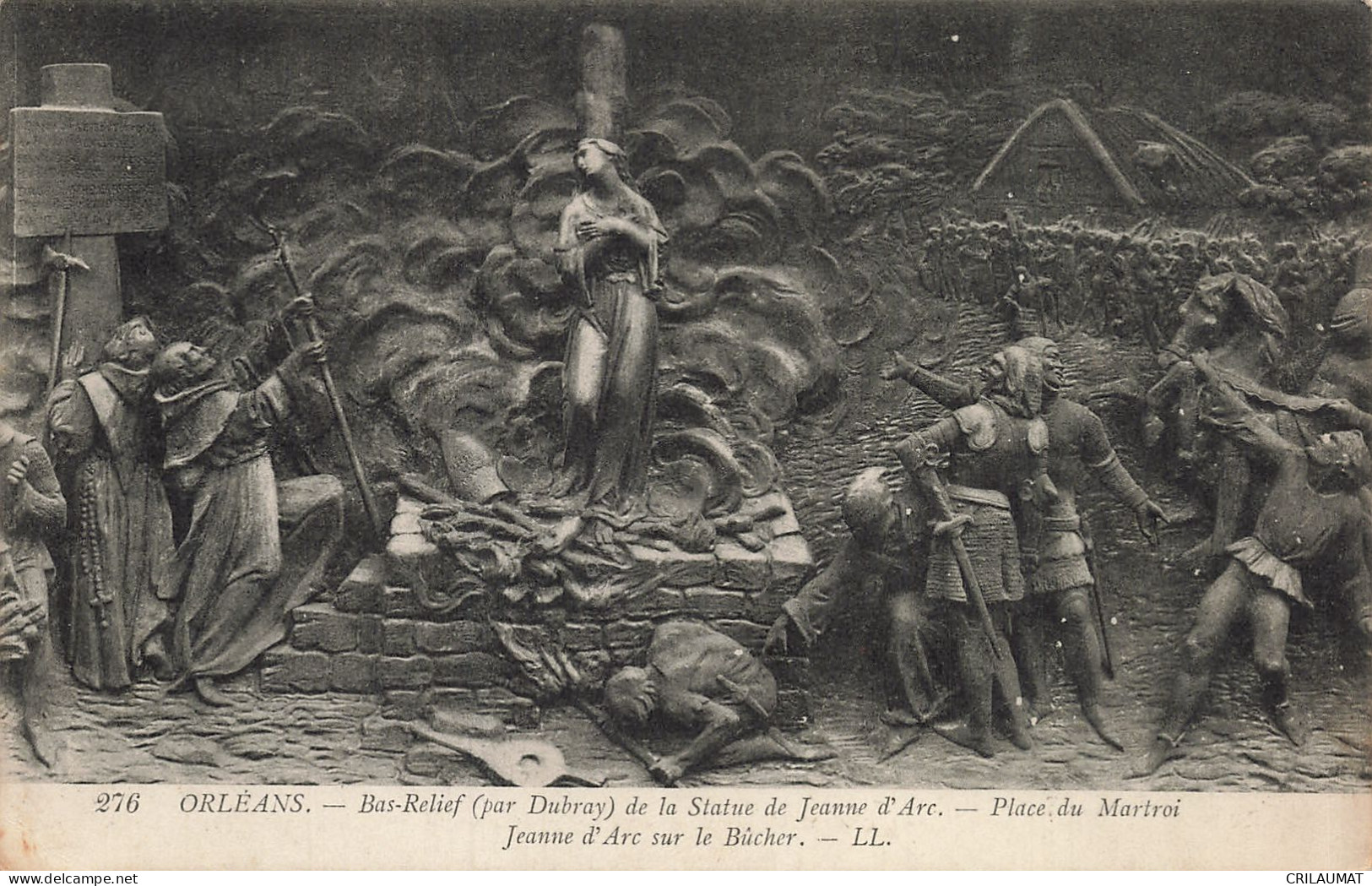 45-ORLEANS BAS RELIEF DE LA STATUE JEANNE D ARC-N°T5312-C/0097 - Orleans