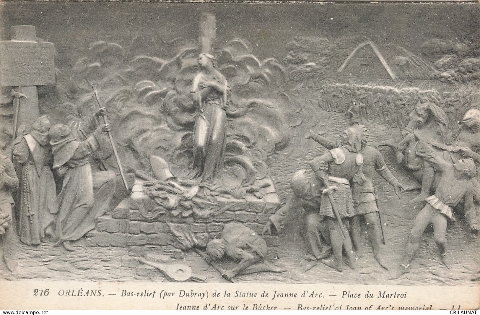 45-ORLEANS BAS RELIEF DE LA STATUE JEANNE D ARC-N°T5312-C/0077 - Orleans