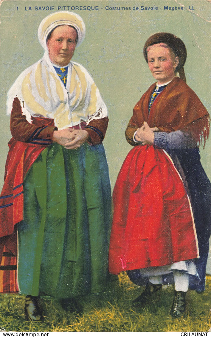 74-MEGEVE FOLKLORE COSTUMES DE SAVOIE-N°T5312-C/0001 - Megève