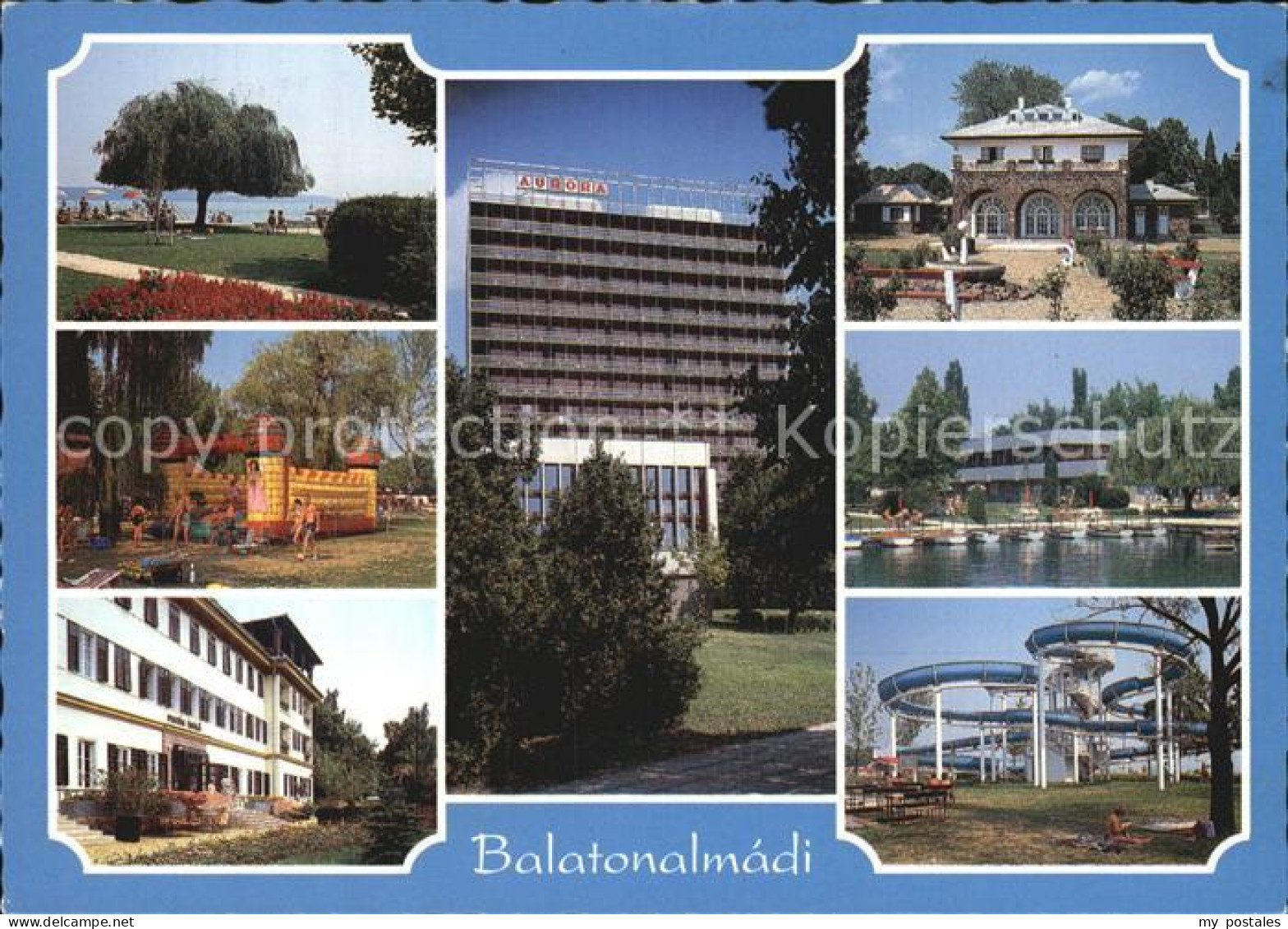 72517780 Balatonalmadi Hotel Aurora Strand Spielburg Park Bootshafen Rutschbahn  - Hungary