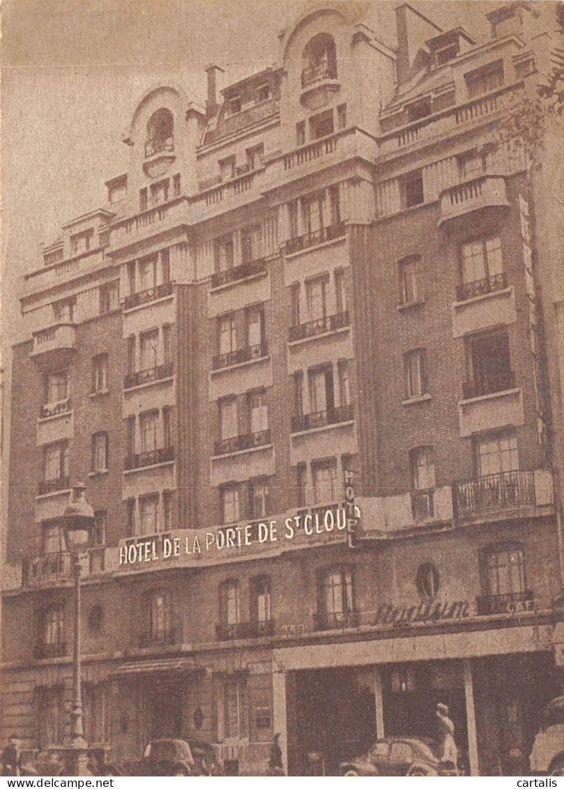 75-PARIS-XVI EME-HOTEL DE LA PORTE SAINT CLOUD-N 593-C/0157 - Arrondissement: 16