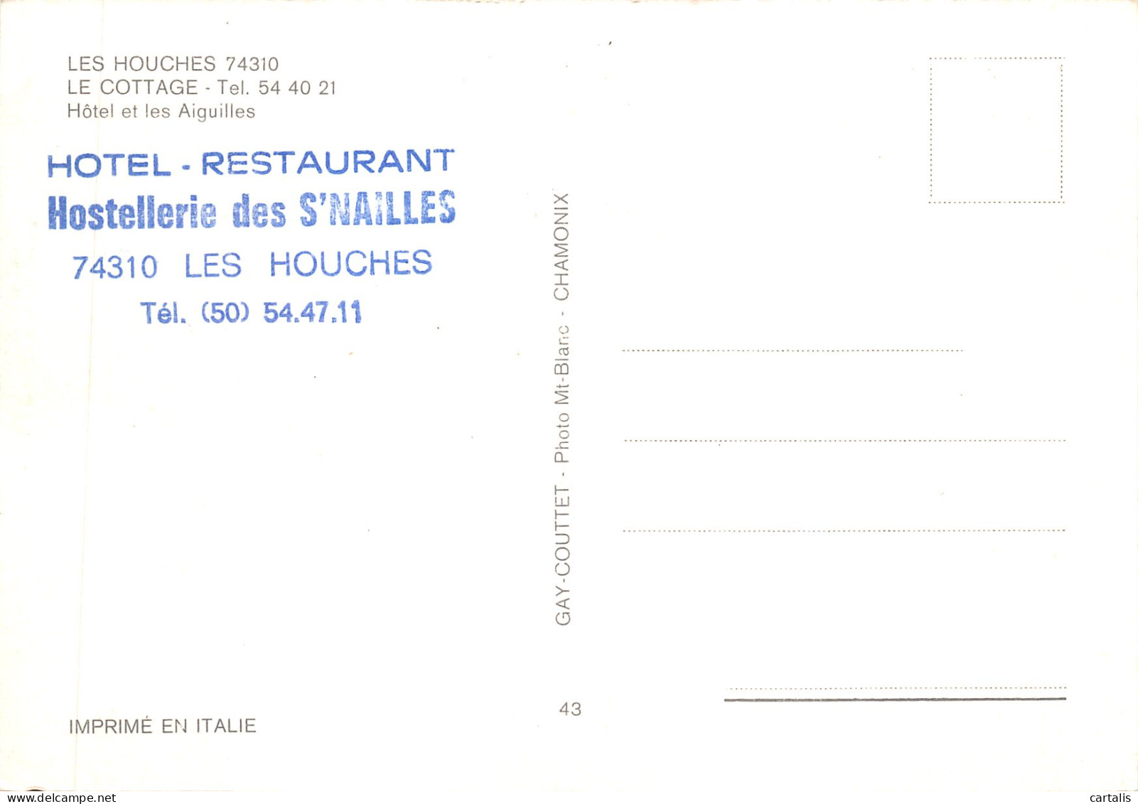 74-LES HOUCHES-N 593-C/0071 - Les Houches
