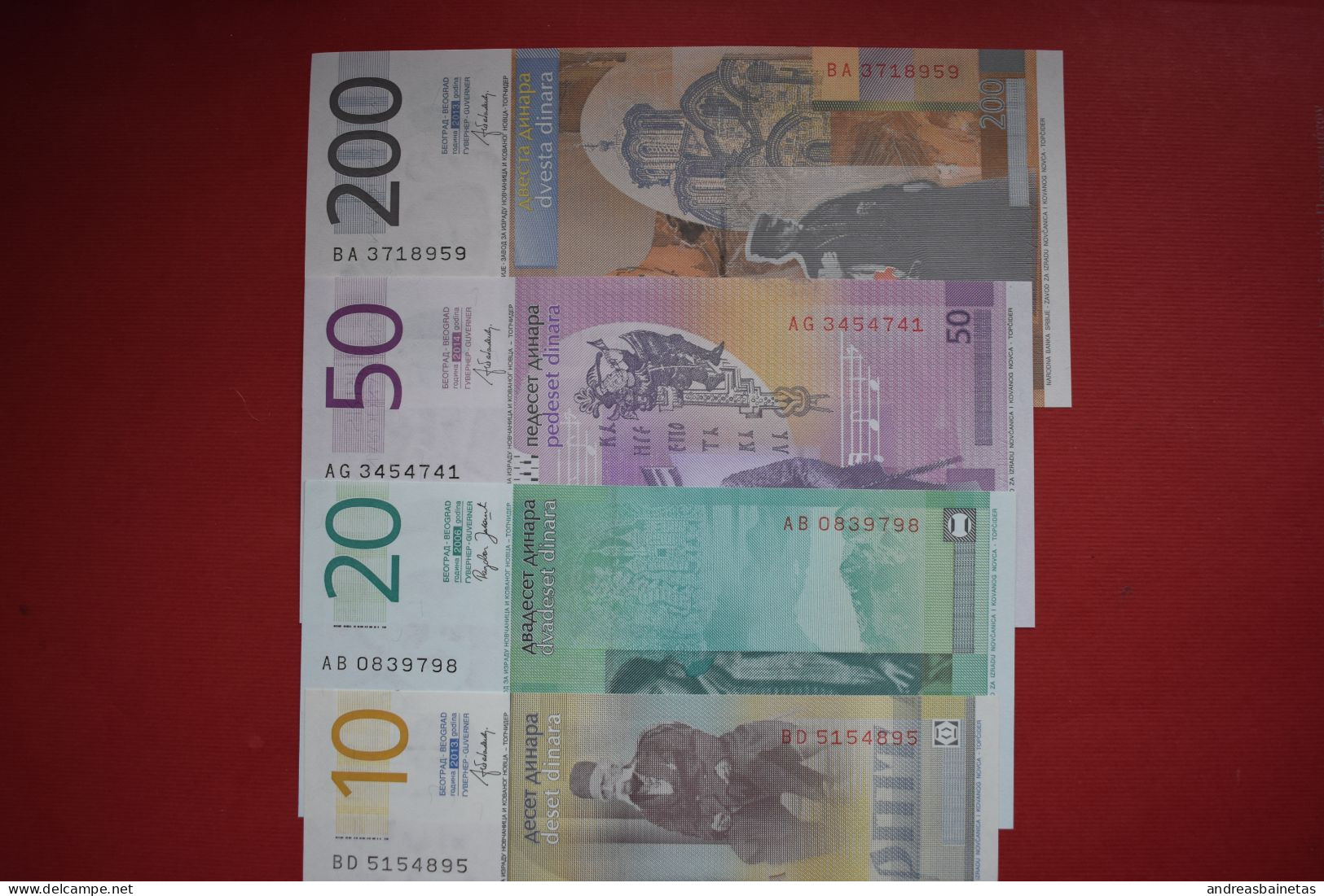Banknotes Serbia Lot Of 4 Banknotes UNC - Serbien