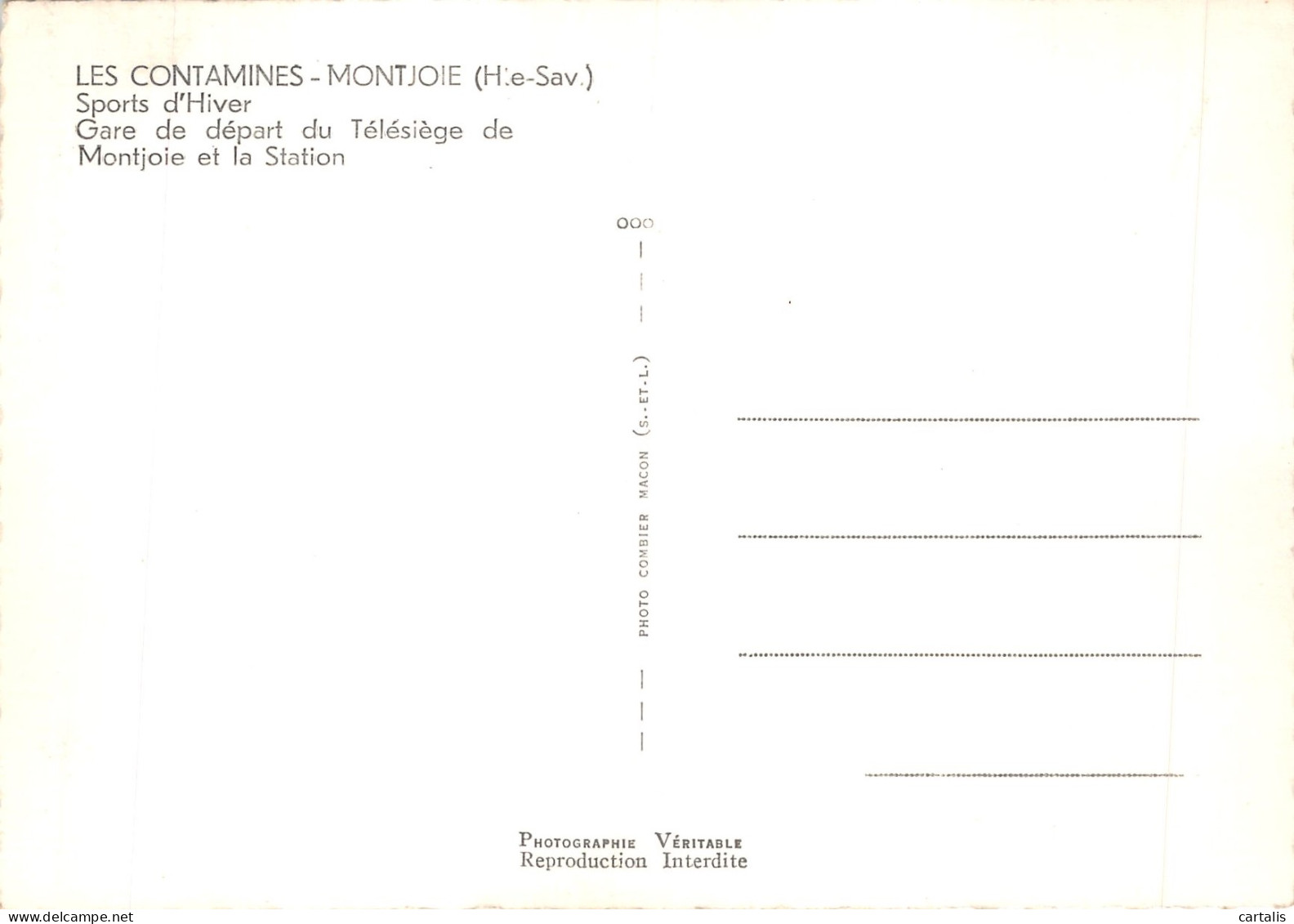 74-LES CONTAMINES MONTJOIE-N 593-B/0209 - Les Contamines-Montjoie