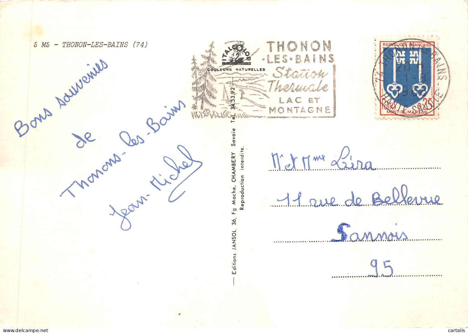 74-THONON LES BAINS-N 593-B/0179 - Thonon-les-Bains