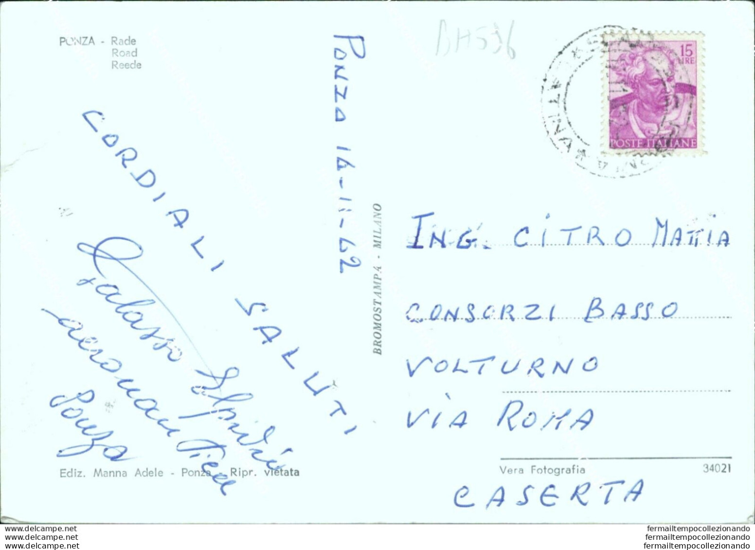 Bh596 Cartolina Ponza La Baia Provincia Di Latina - Latina