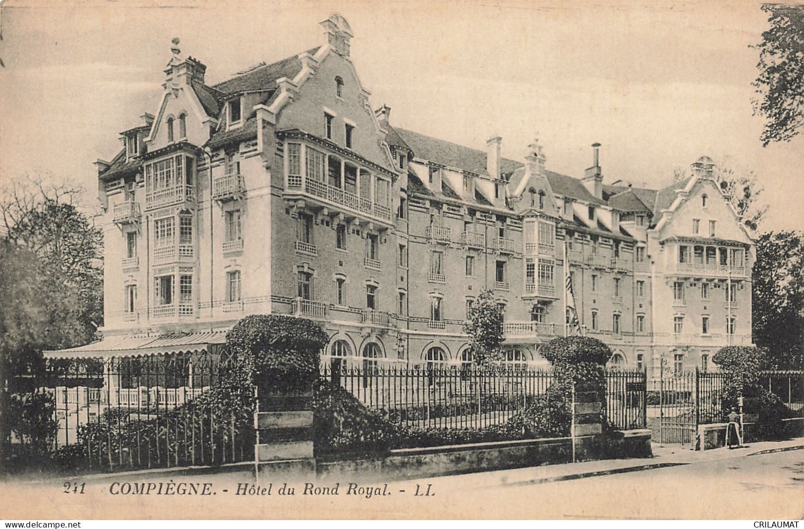 60-COMPIEGNE  HOTEL DU ROND ROYAL-N°T5312-E/0187 - Compiegne