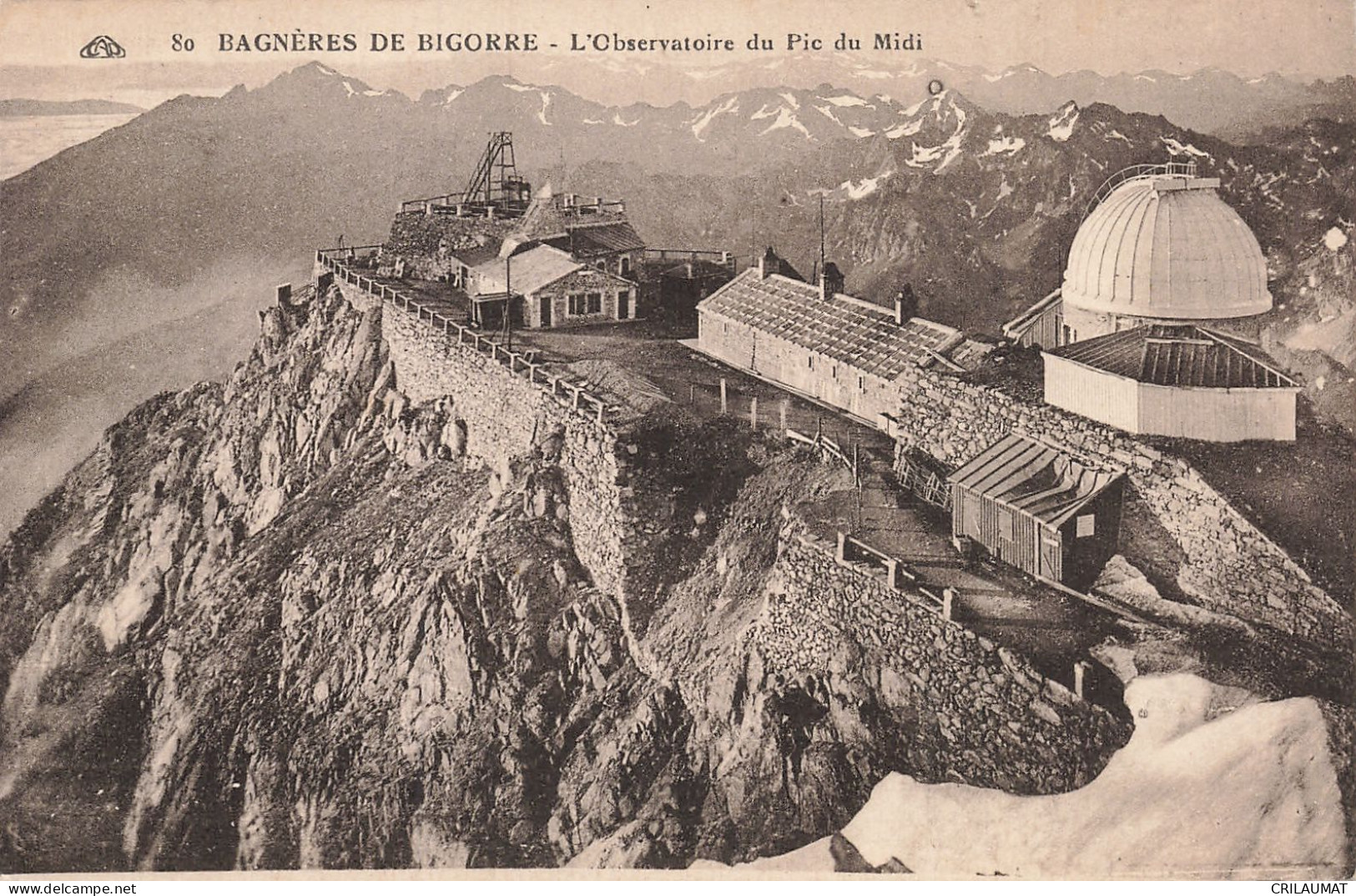 65-BAGNERES DE BIGORRE OBSERVATOIRE DU PIC DU MIDI-N°T5312-E/0055 - Bagneres De Bigorre