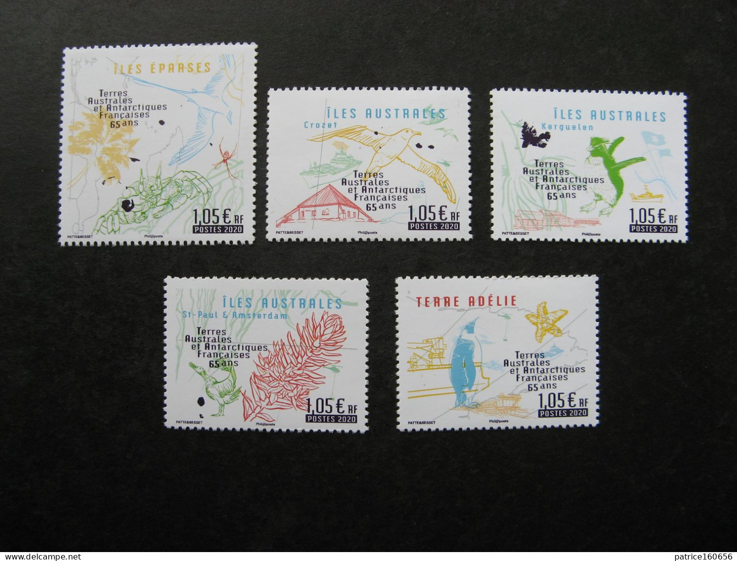 TAAF:  TB Série N° 935 Au N° 939, Neufs XX. - Unused Stamps