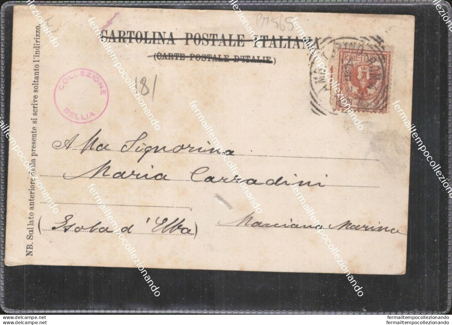 Cm565 Cartolina Torino Citta' Via Della Cernaia Scollata Inizio 900 - Sonstige & Ohne Zuordnung