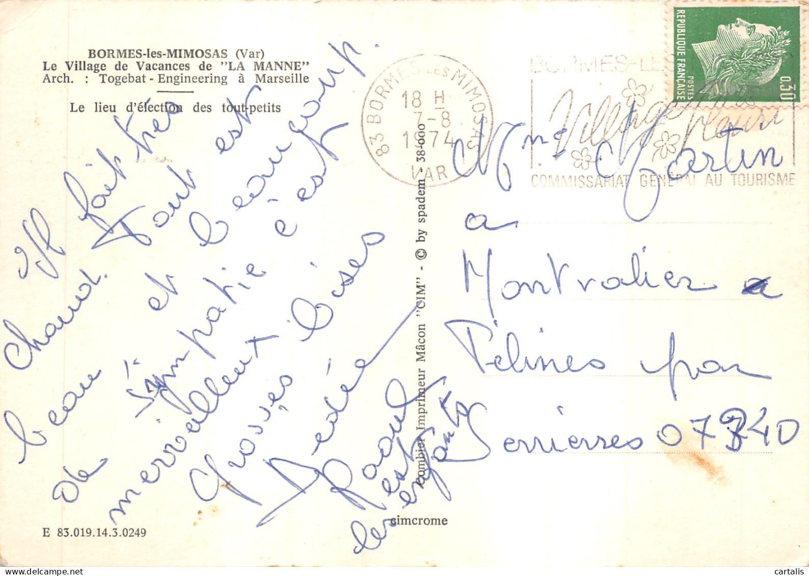 83-BORMES LES MIMOSAS-N 594-A/0311 - Bormes-les-Mimosas