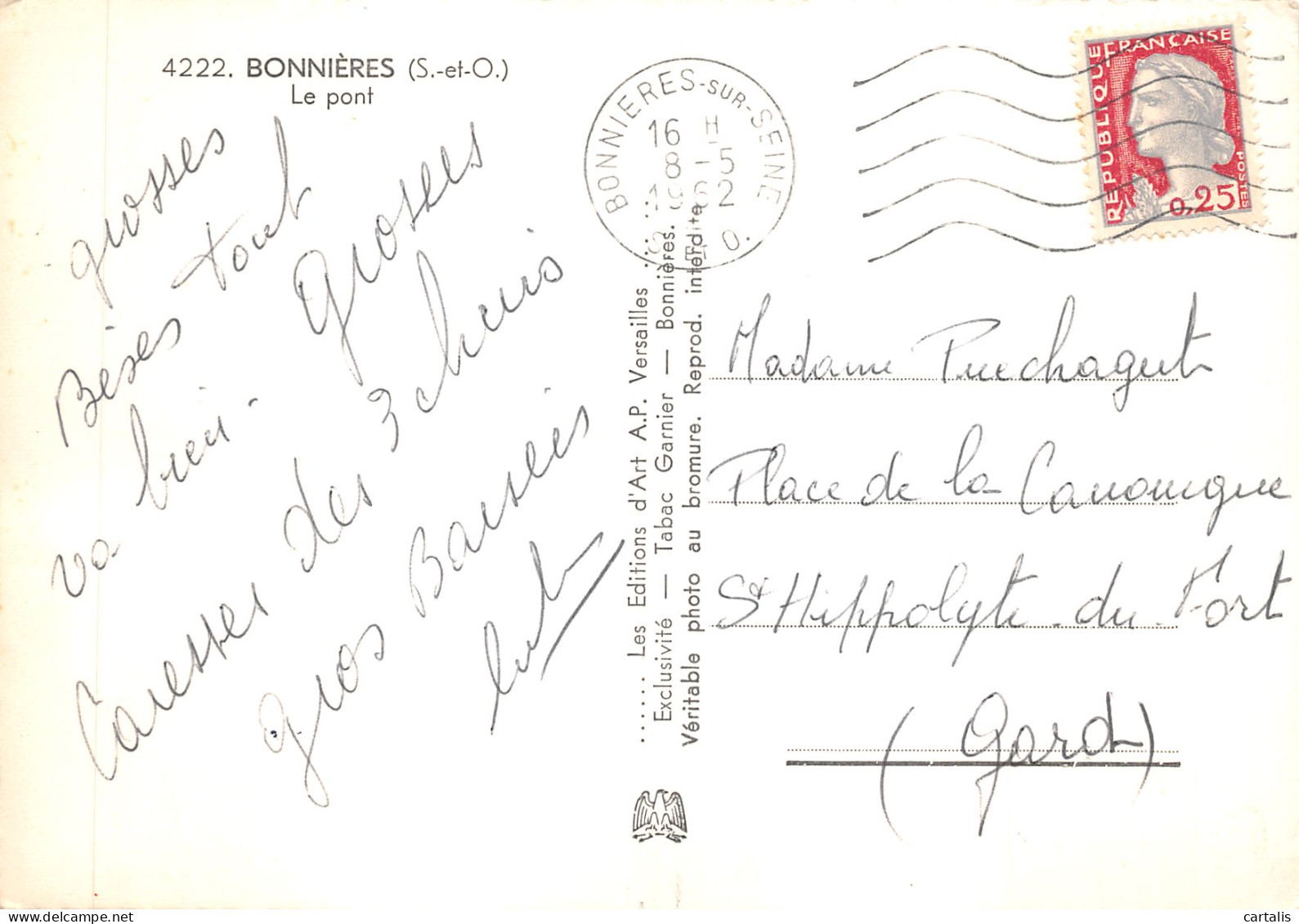 78-BONNIERES SUR SEINE-N 593-D/0335 - Bonnieres Sur Seine