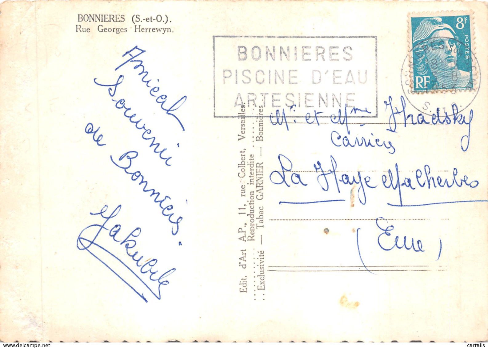 78-BONNIERES SUR SEINE-N 593-D/0291 - Bonnieres Sur Seine