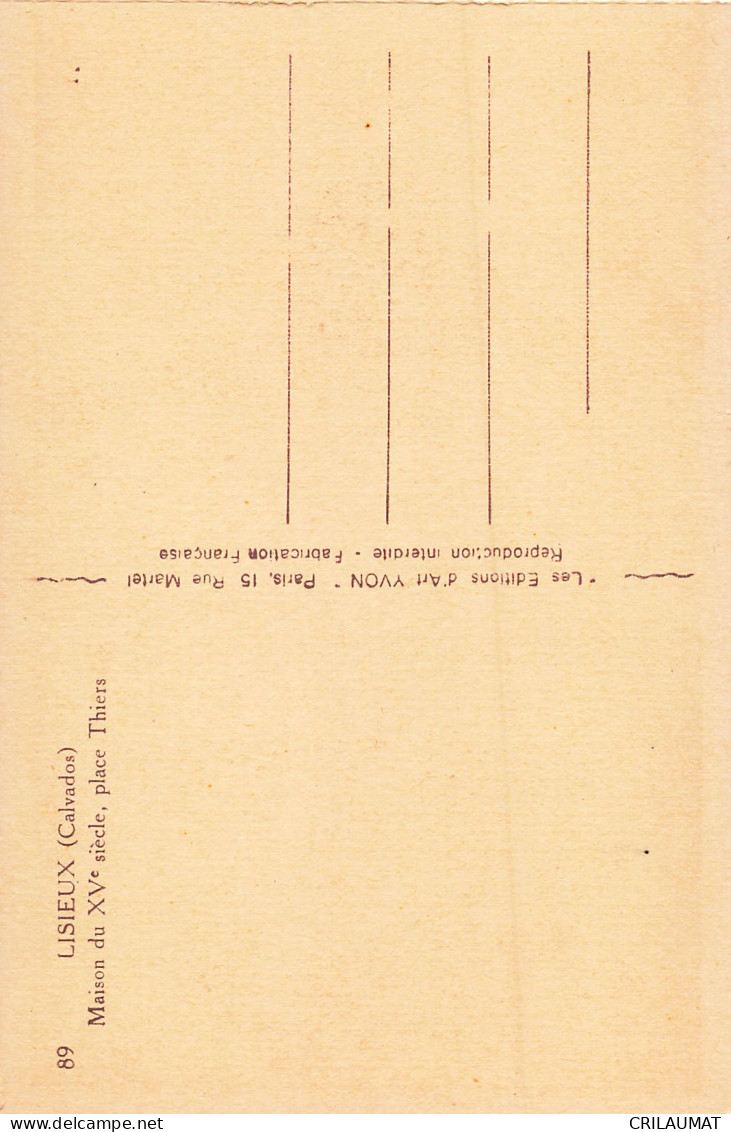 14-LISIEUX-N°T5312-G/0041 - Lisieux