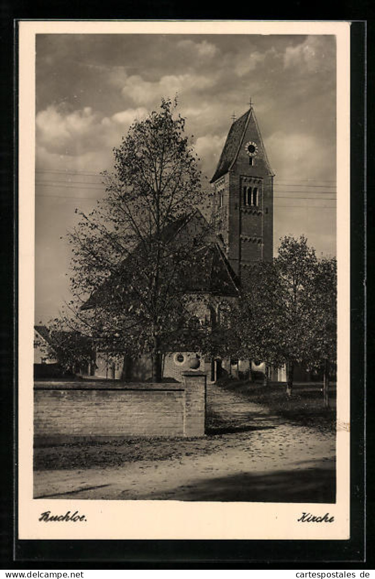 AK Buchloe, Blick Auf Kirche  - Buchloe