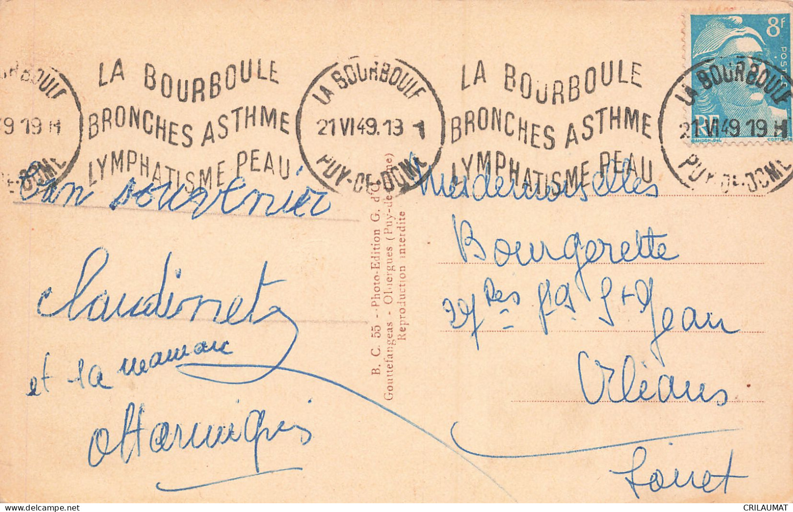 63-LA BOURBOULE-N°T5312-F/0213 - La Bourboule