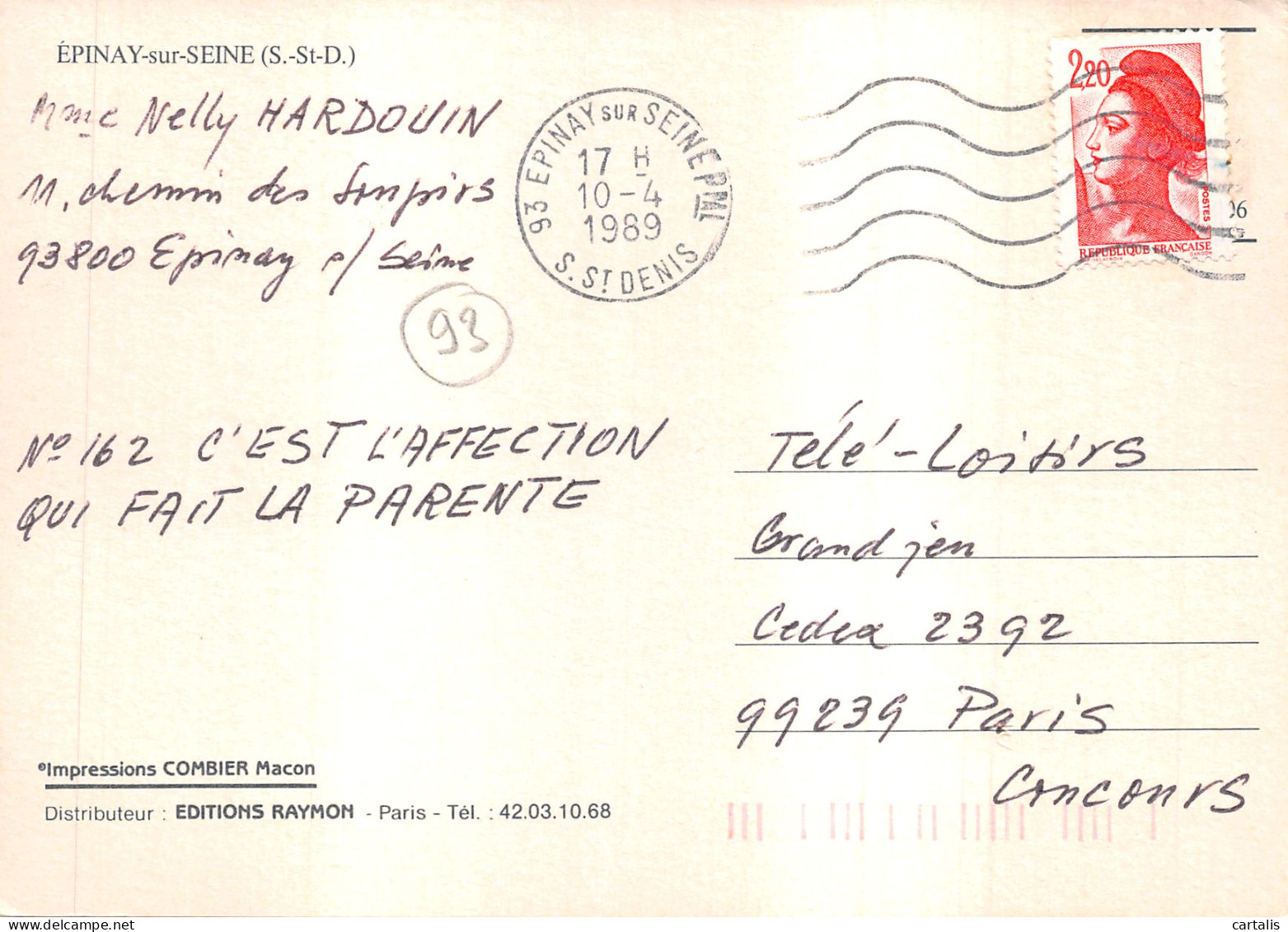 93-EPINAY SUR SEINE-N 595-B/0003 - Other & Unclassified