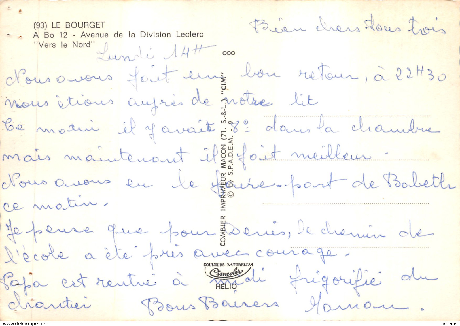 93-LE BOURGET-N 595-A/0375 - Le Bourget