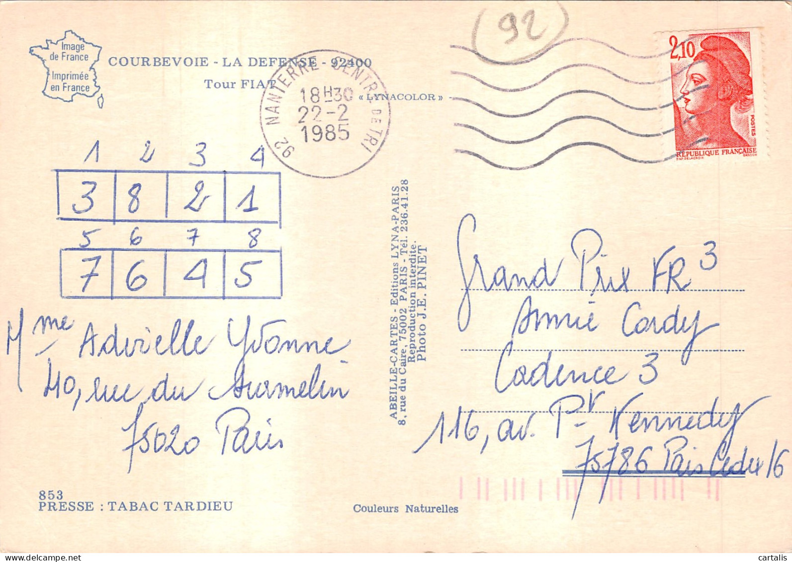 92-COURBEVOIE-N 595-A/0303 - Courbevoie