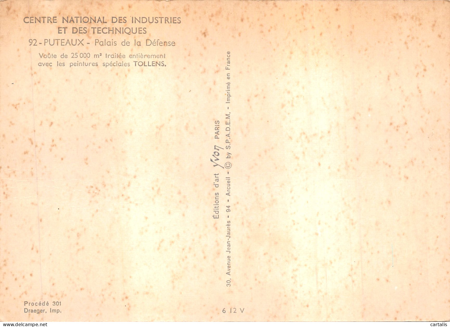 92-PUTEAUX-CENTRE NATIONAL DES INDUSTRIES-N 595-A/0269 - Puteaux