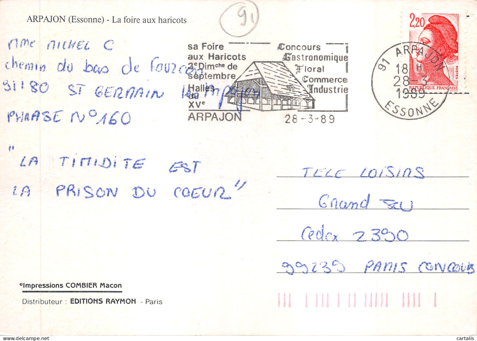 91-ARPAJON-N 595-A/0087 - Arpajon