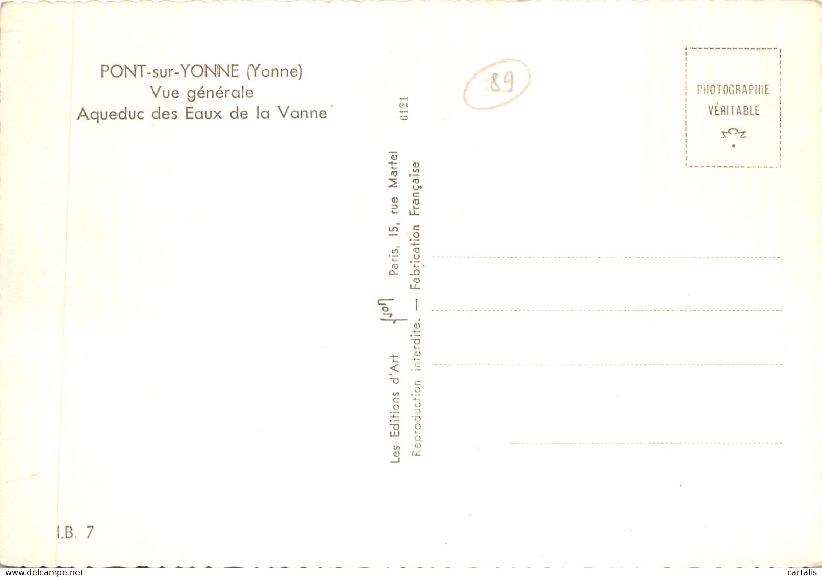 89-PONT SUR YONNE-N 594-D/0279 - Pont Sur Yonne