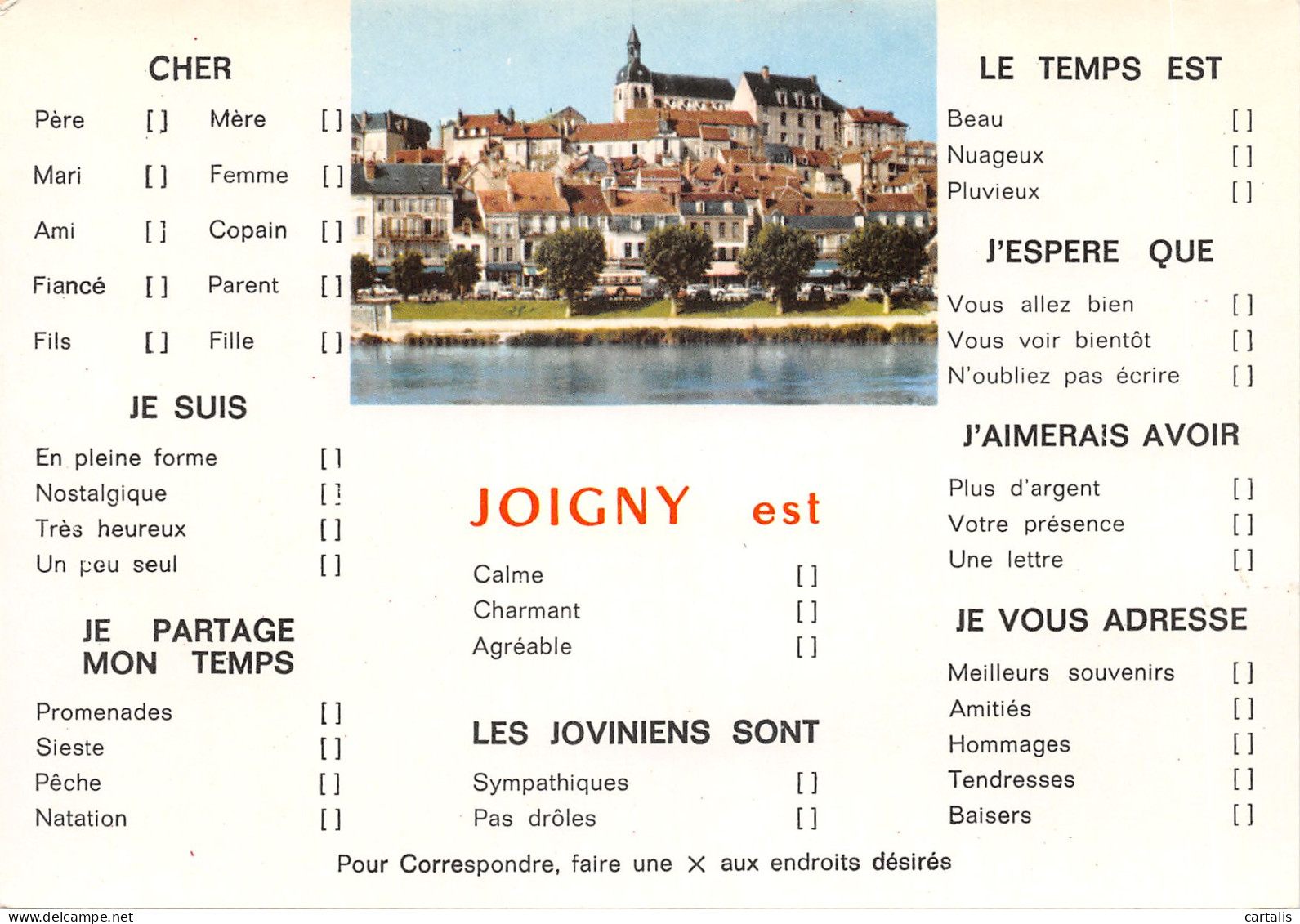89-JOIGNY-N 594-D/0253 - Joigny
