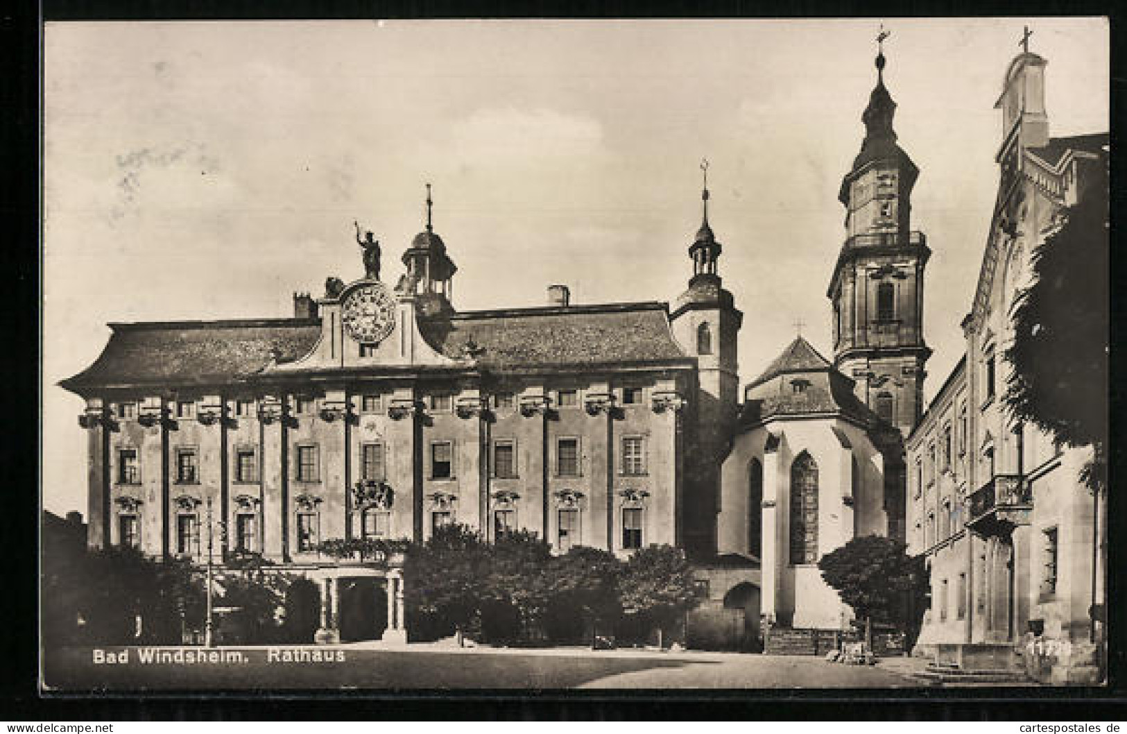 AK Bad Windsheim, Blick Auf Das Rathaus  - Bad Windsheim