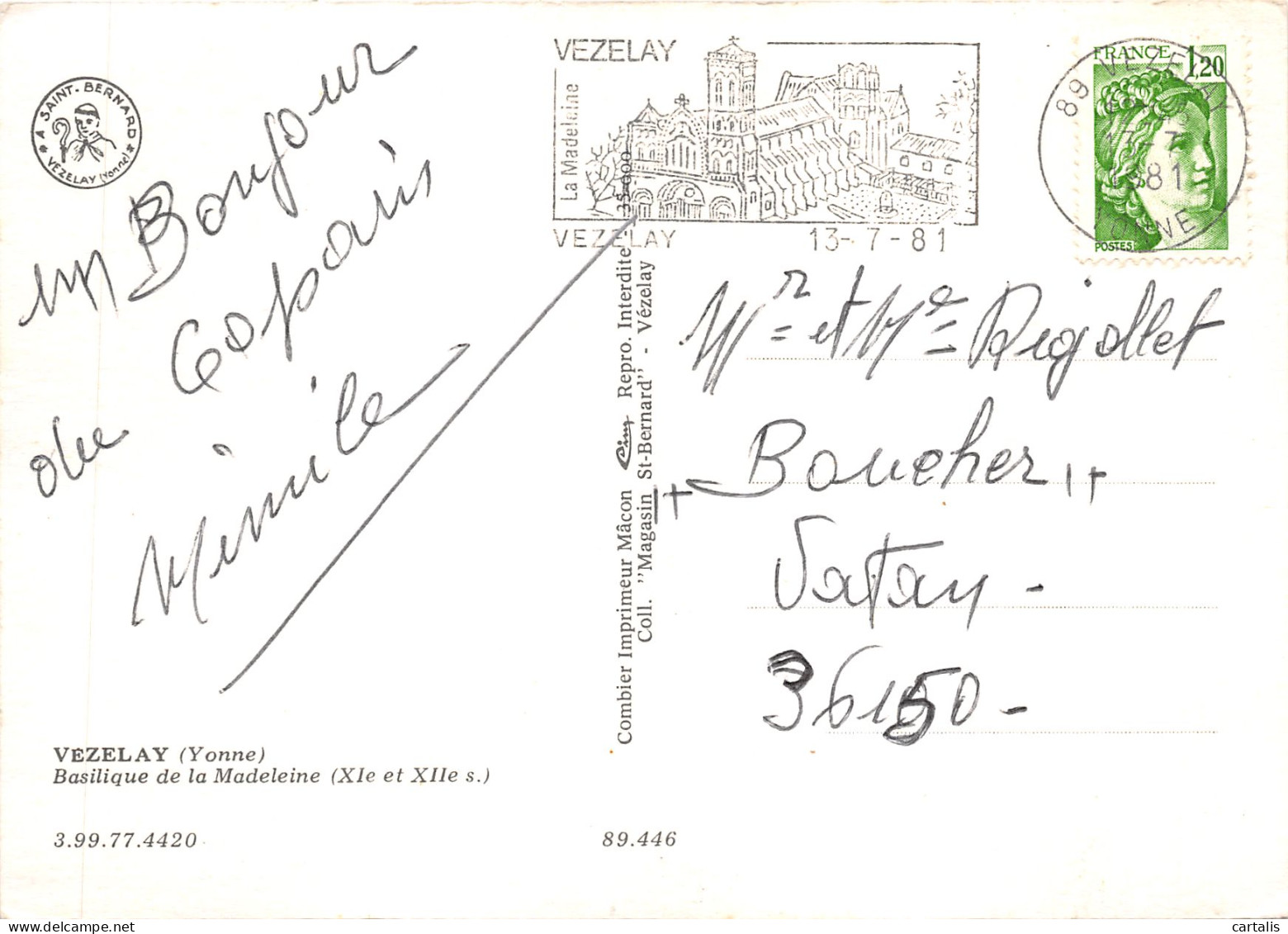 89-VEZELAY-N 594-D/0221 - Vezelay