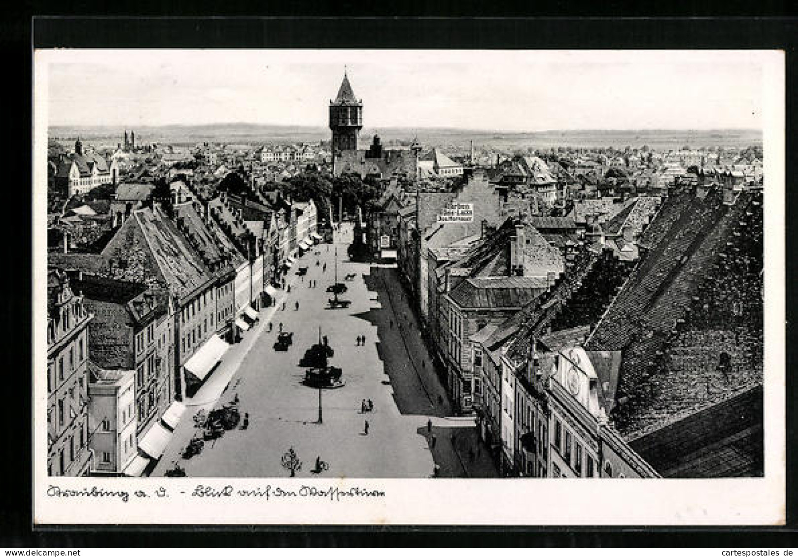 AK Straubing A. D. Donau, Blick Auf Den Wasserturm  - Straubing