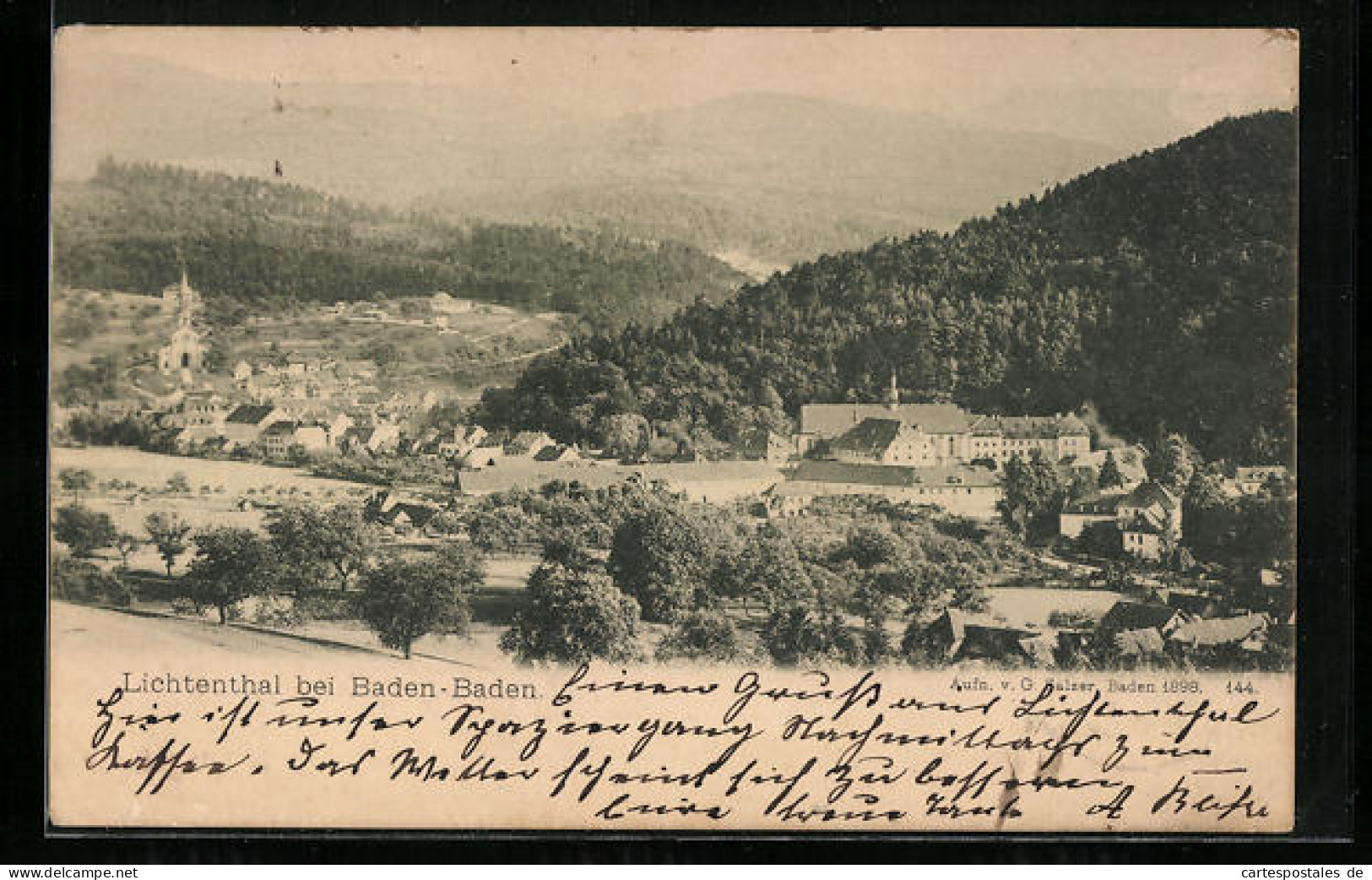 AK Lichtenthal /Baden-Baden, Ortsansicht Mit Umgebung  - Baden-Baden