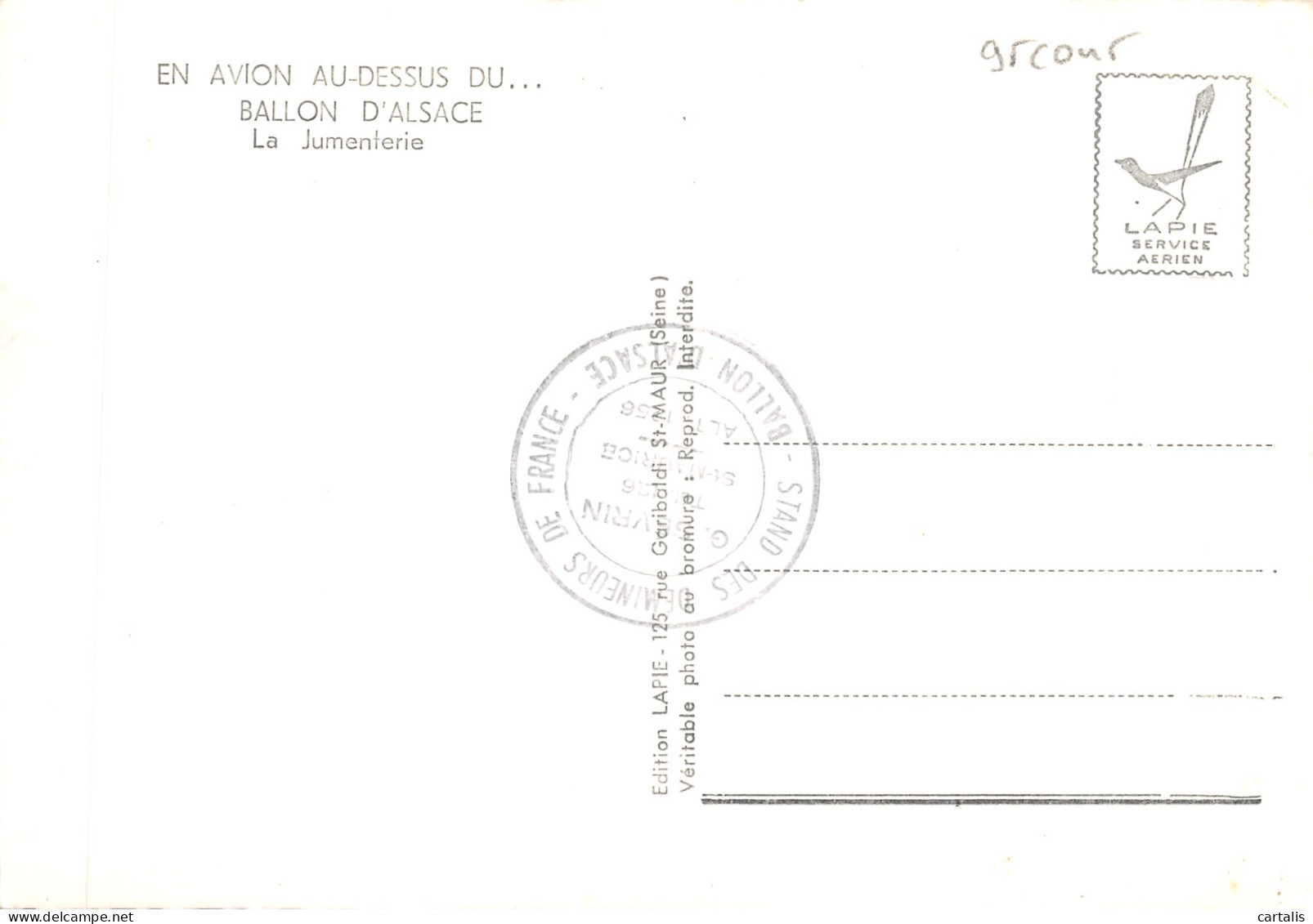 88-BALLON D ALSACE-LA JUMENTERIE-N 594-D/0061 - Autres & Non Classés