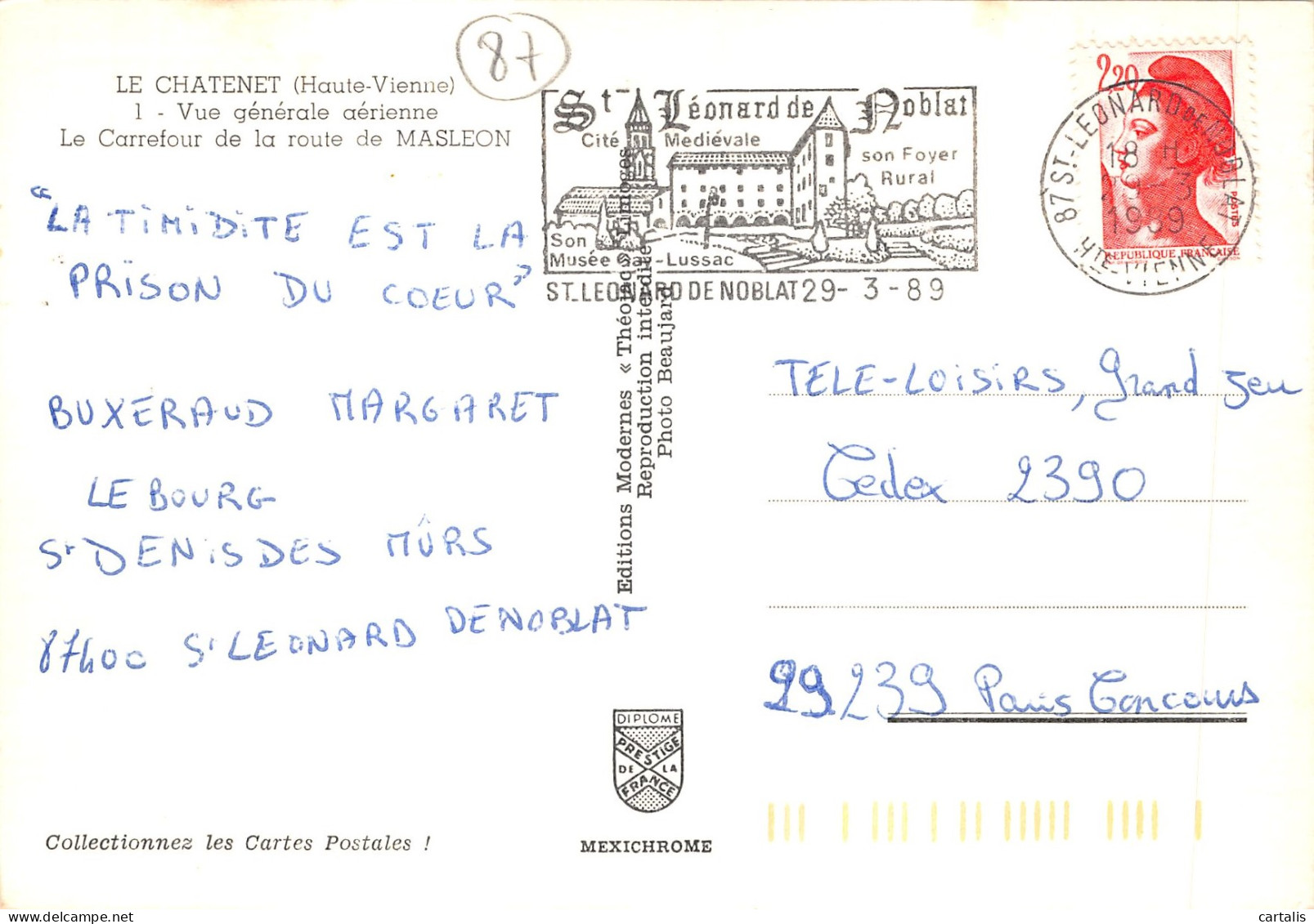 87-LE CHATENET-N 594-C/0343 - Other & Unclassified