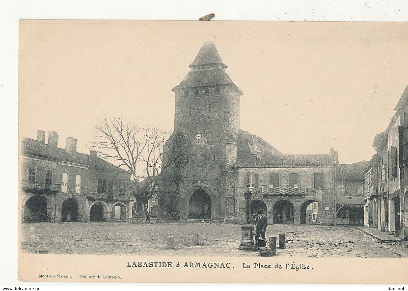 40 // LABASTIDE D ARMAGNAC    La Place De L'église   ** - Other & Unclassified