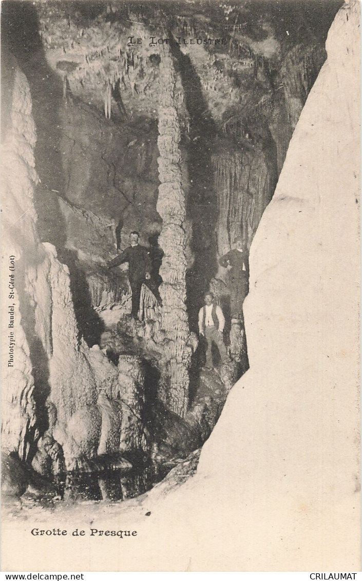 46-PADIRAC GROTTE DE PRESQUE-N°T5313-B/0019 - Padirac