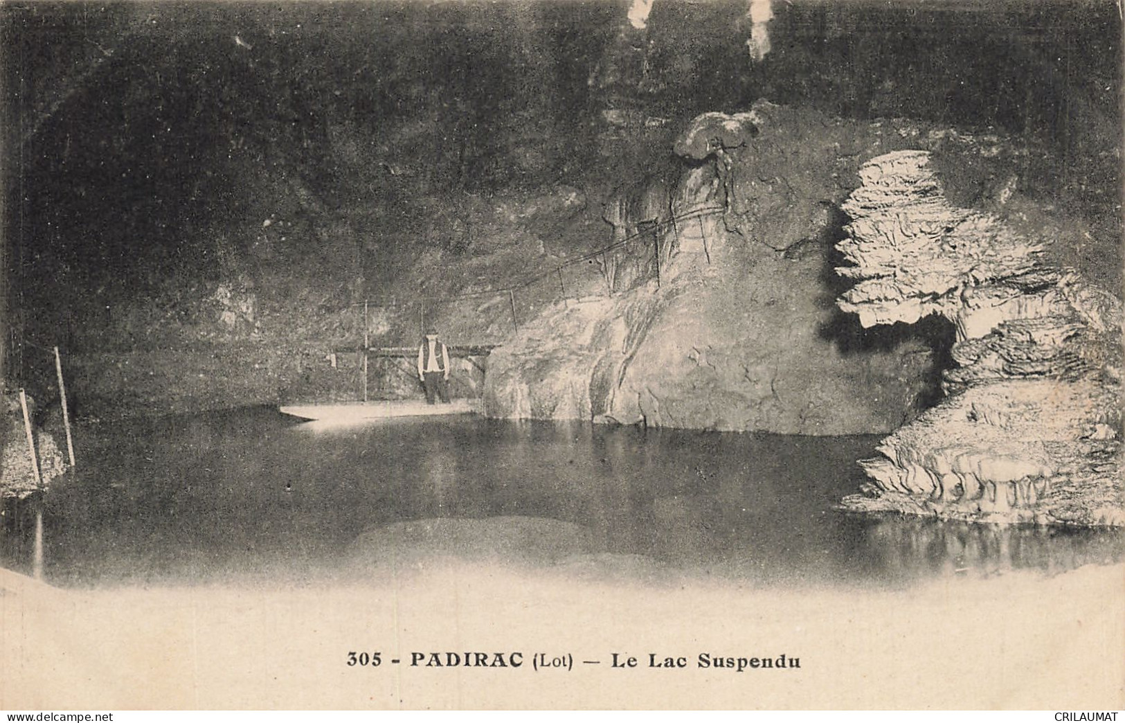 46-PADIRAC LE LAC SUSPENDU-N°T5313-A/0389 - Padirac