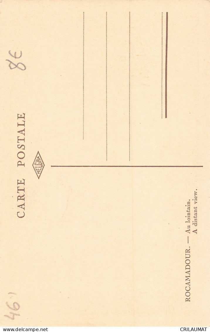 46-ROCAMADOUR-N°T5313-A/0353 - Rocamadour