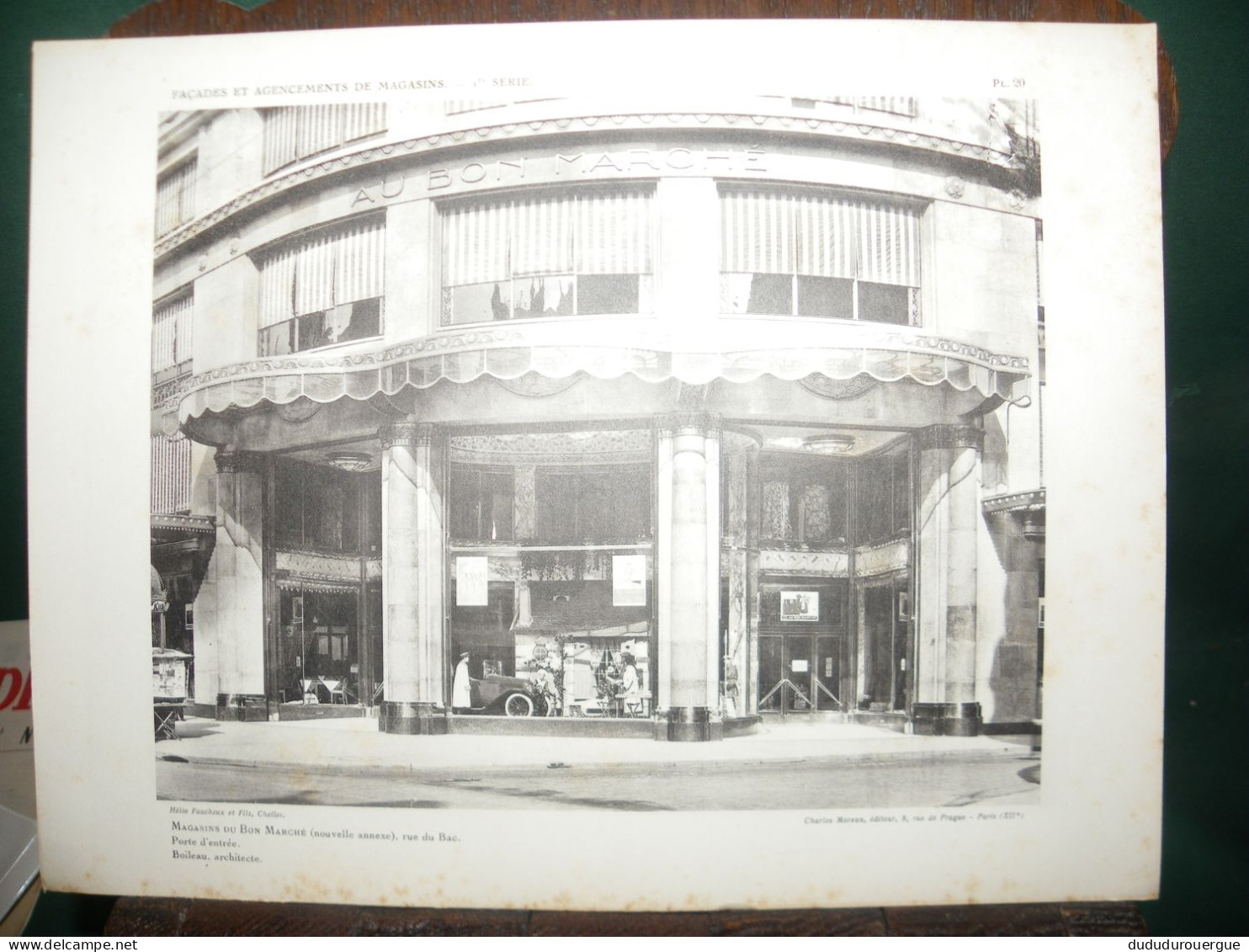 DEVANTURE DU MAGASIN DU BON MARCHE NOUVELLE ANNEXE RUE DU BAC - Ohne Zuordnung