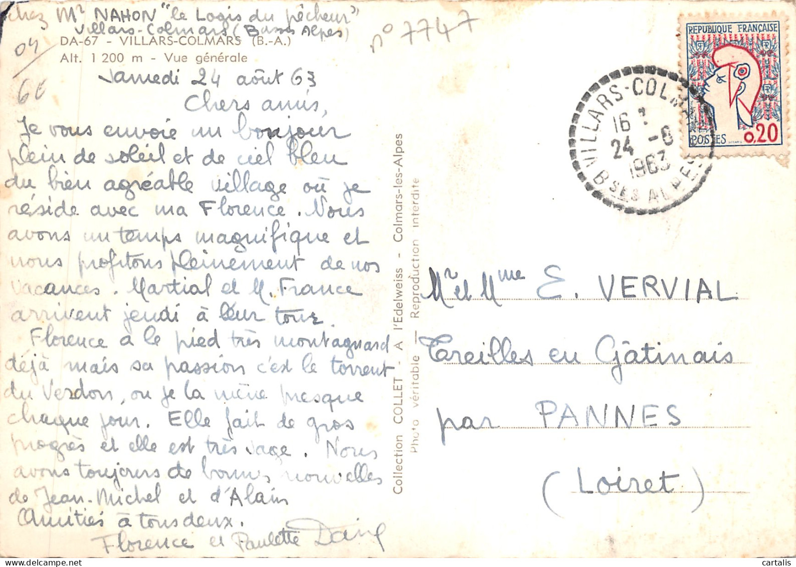 04-VILLARS-COLMARS-N 596-B/0027 - Other & Unclassified