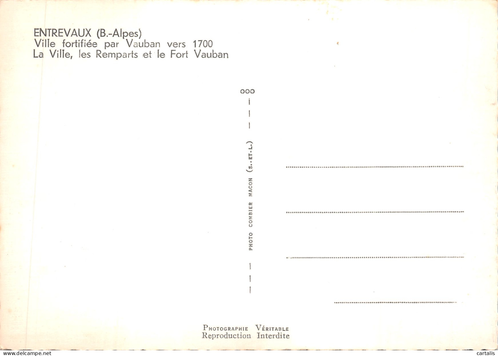 04-ENTREVAUX-N 596-B/0007 - Other & Unclassified