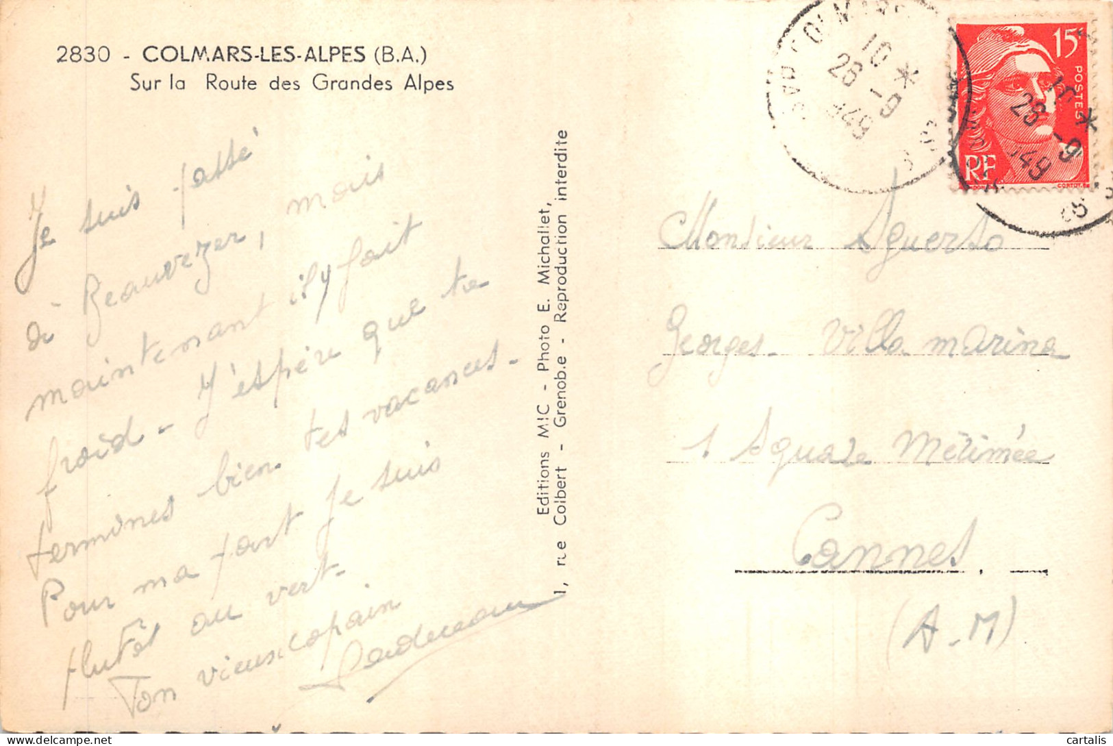 04-CILMARS LES ALPES-N 596-A/0385 - Other & Unclassified