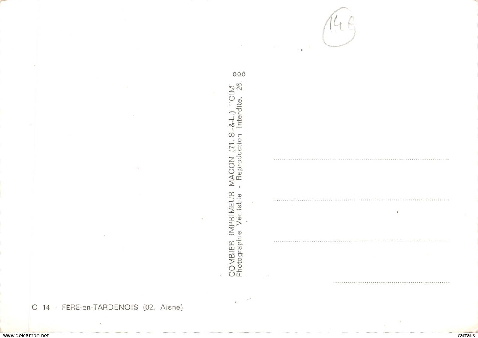 02-FERE EN TARDENOIS-N 596-A/0197 - Fere En Tardenois