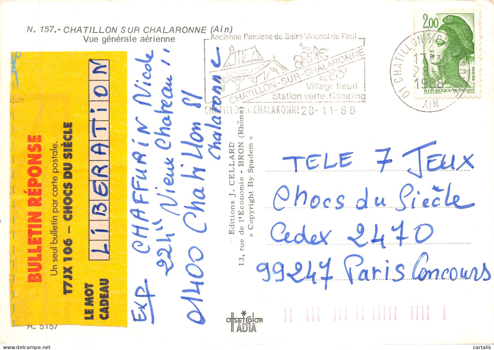 01-CHATILLON SUR CHALARONNE-N 596-A/0085 - Châtillon-sur-Chalaronne