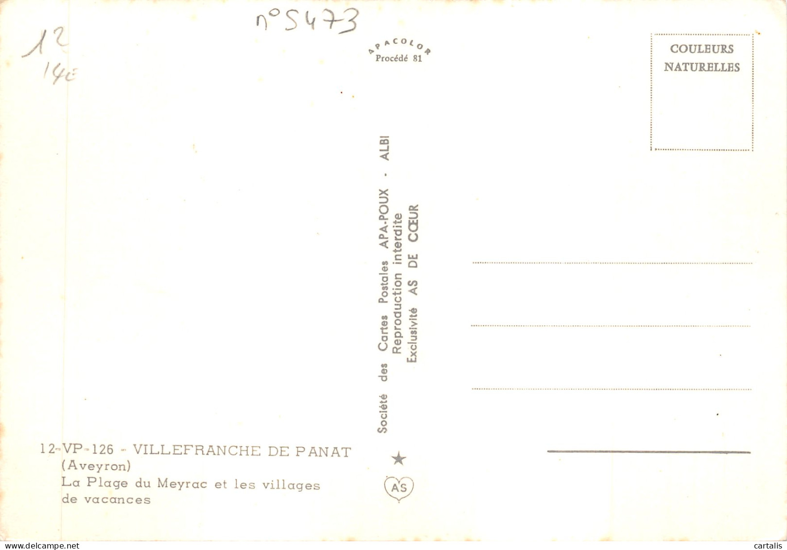 12-VILLEFRANCHE DE PANAT-N 597-A/0025 - Other & Unclassified