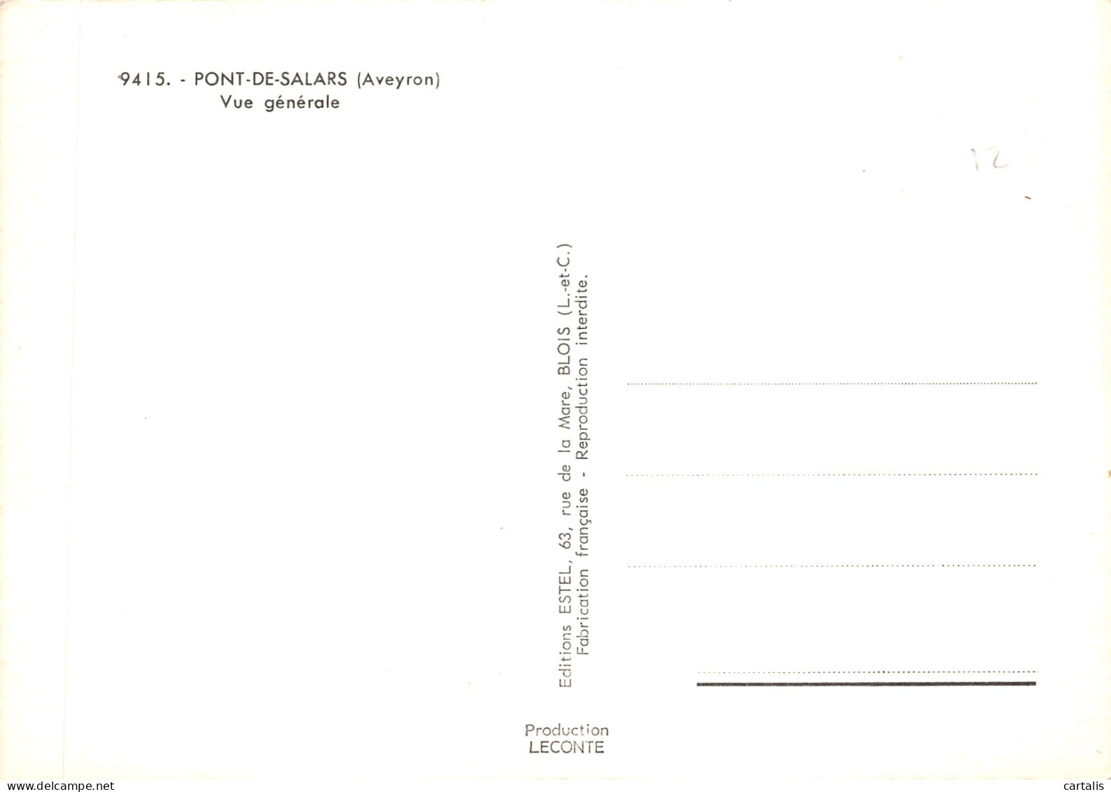 12-PONT DE SALARS-N 596-D/0389 - Andere & Zonder Classificatie