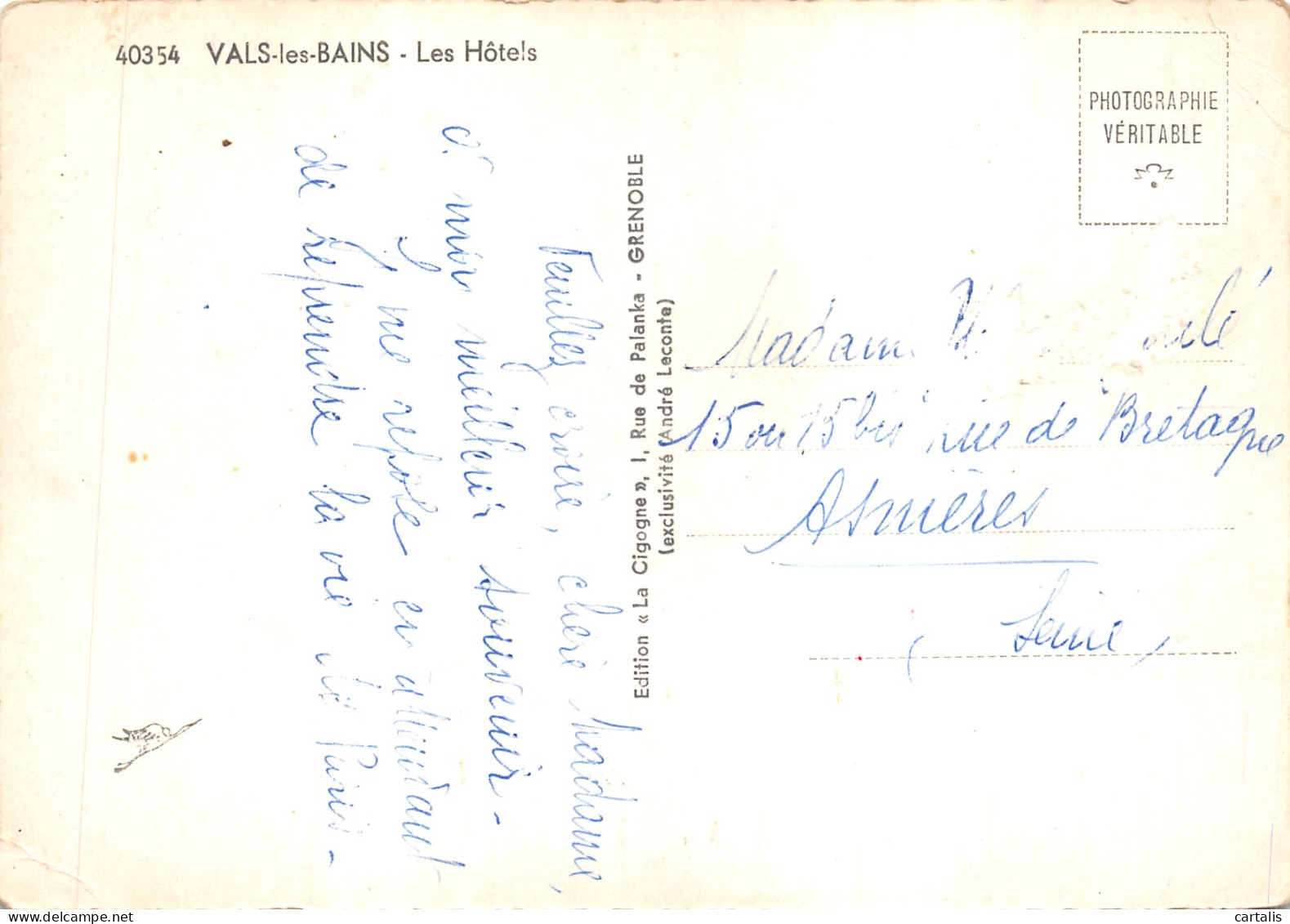 07-VALS LES BAINS-N 596-D/0011 - Vals Les Bains