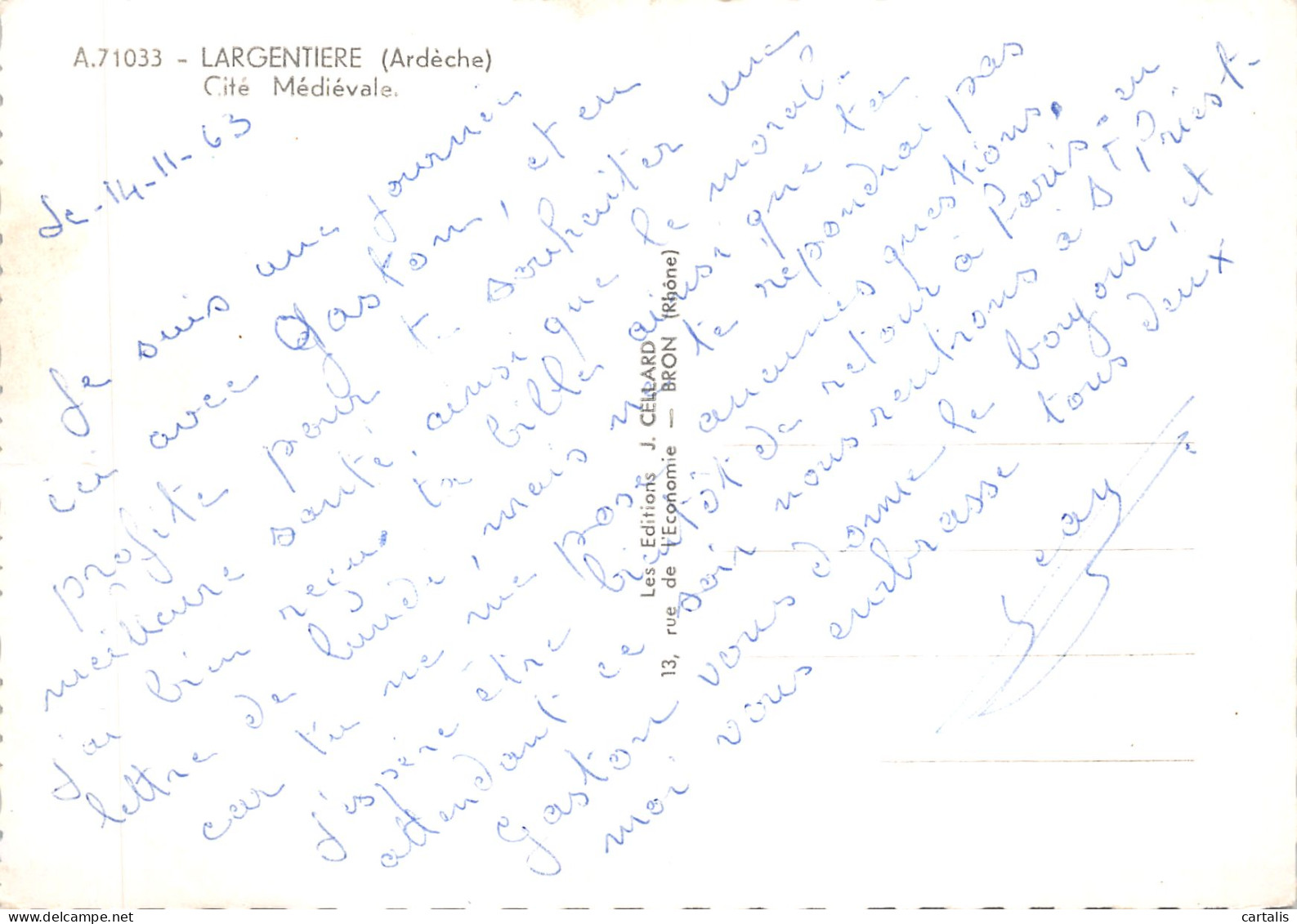 07-LARGENTIERE-N 596-C/0351 - Largentiere
