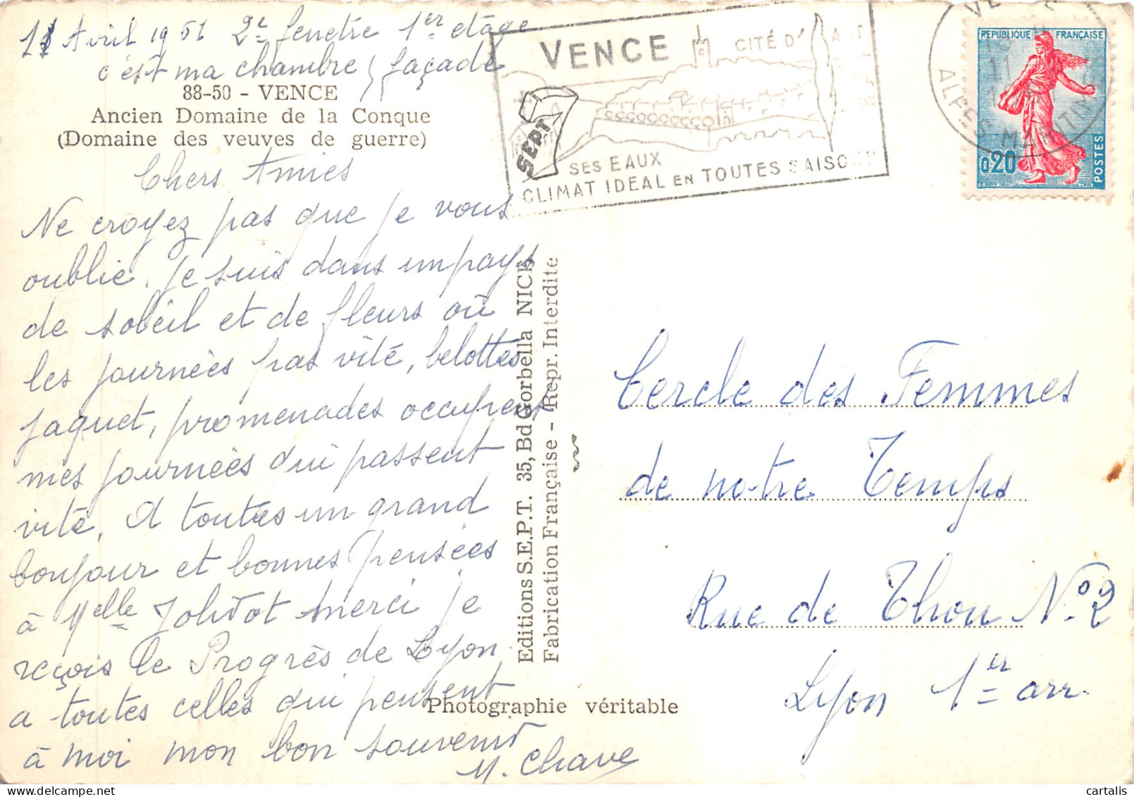 06-VENCE-N 596-B/0387 - Vence