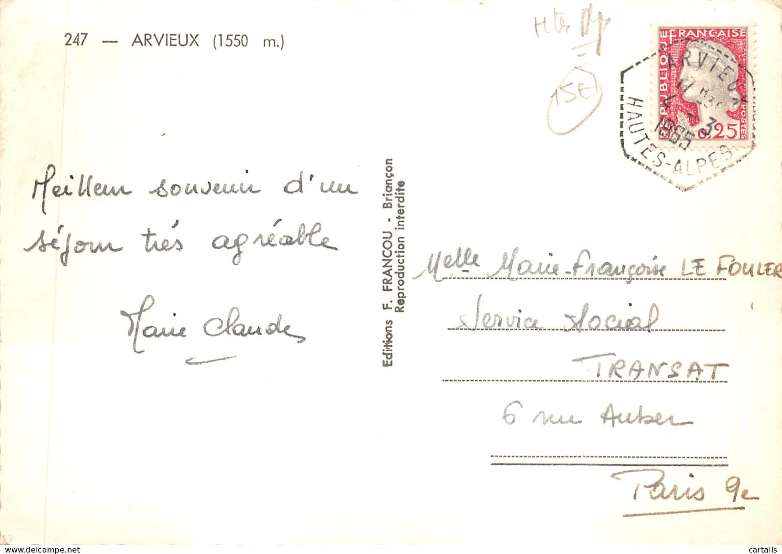 05-ARVIEUX-N 596-B/0225 - Other & Unclassified